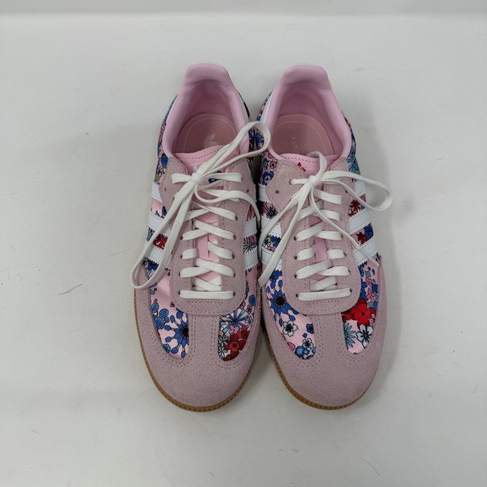 Adidas Samba Liberty London Floral Print Sneaker Pink Multi Youth Size 6